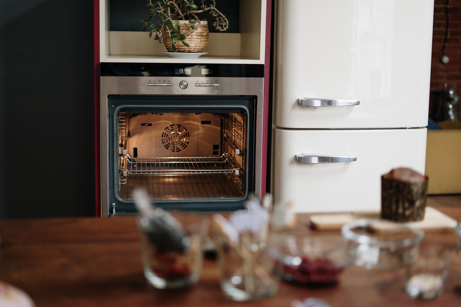 Fume-free oven cleaning treatment